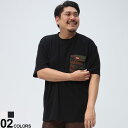 大きいサイズ メンズ Coleman (コールマン) USAコットン 迷彩ポケット クルーネック 半袖 Tシャツ Tシャツ 半袖 ポケT 春 夏 X533HA