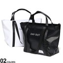 【エントリーでポイント10倍】大きいサイズ メンズ DAYOUT (デイアウト) ロゴ ジップ トートバッグ Beach&Camp W handle Tote Bag 大きい アウトドア 海 キャンプ DO001(4)