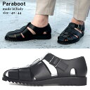 パラブーツ サンダル メンズ パラブーツ サンダル Paraboot グルカサンダル メンズ PACIFIC 黒 クロ ブランド シューズ 靴 レザー ストラップ 大きいサイズあり PB123312 SALE_4_d