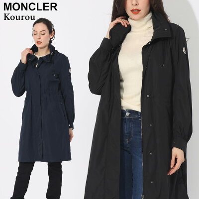 モンクレール アウター MONCLER レディース コート ナイロンコート ハイネック Kourou クール— 黒 クロ 紺 ネービー ブランド ブルゾン パーカー レギュラーフィット 大きいサイズあり MCLKOUROU3
