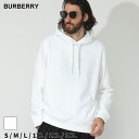 【クーポン利用で最大10,000円OFF】バーバリー パーカー メンズ BURBERRY フーディー スウェット EKD 白 シロ ブランド パイル トップス ...