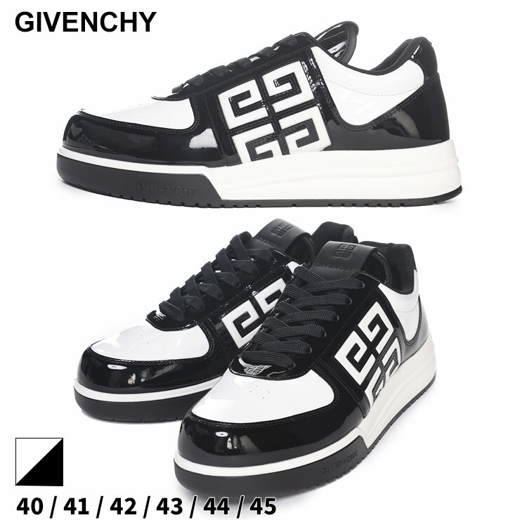 ジバンシィ スニーカー GIVENCHY メンズ エナメルレザー G4 スニーカー エンブレム ロゴ ブランド シューズ 靴 ローカット 大きいサイズあり GVBH007WH1HJ SALE_4_a