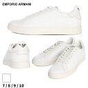 アルマーニ スニーカー EMPORIO ARMANI エンポリオアルマーニ メンズ 総ロゴ レースアップ ローカットスニーカー 白 シロ ブランド シューズ 靴 EAX4X316XM741 SALE_4_a