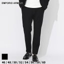 アルマーニ パンツ EMPORIO ARMANI エンポリオアルマーニ メンズ ジャージー ストレッチ 無地 セットアップ対応 クロ 黒 ブランド ボトムス ロングパンツ 大きいサイズあり EAH41P59E1059 SALE_3_a