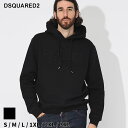 ディースクエアード パーカー DSQUARED2 メンズ フーディー スウェット 裏起毛 ラインストーン プルオーバー 黒 クロ ブランド トップス 長袖 大きいサイズあり D2GU0746S25516 SALE_1_e