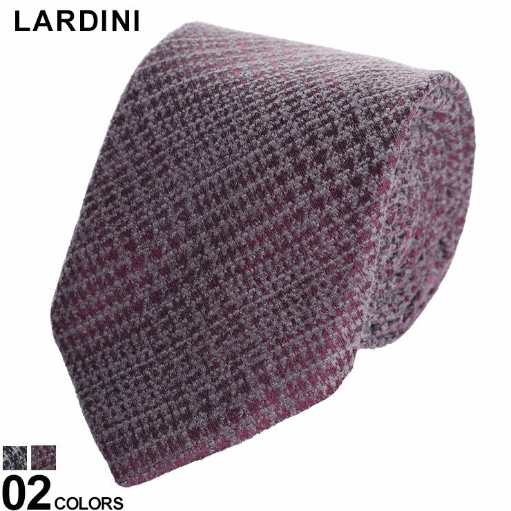 ラルディーニ ラルディーニ ネクタイ LARDINI メンズ チェック ブランド ビジネス タイ シルク混 ギフト プレゼント LDCRC8IT61128