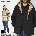 バーバリー ◆エントリーでさらにポイント+4倍◆バーバリー アウター BURBERRY メンズ ジャケット チェック リバーシブル フーデッドジャケット クロ 黒 ブランド ブルゾン パーカー 軽量 レギュラーフィット 大きいサイズあり BB8043403