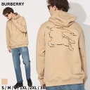 バーバリー パーカー BURBERRY メンズ フーディー スウェット バックプリント チェック エンブレム プルオーバー 長袖 ブランド トップス スリムフィット 大きいサイズあり BB8072714