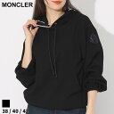 モンクレール パーカー MONCLER レディース プルパーカー フーディー ロゴ ワッペン プルオーバー クロ 黒 ブランド トップス サテン 大きいサイズあり MCL2G00003596WF SALE_8_a