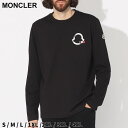 モンクレール モンクレール Tシャツ 長袖 MONCLER メンズ ロンT ロゴ トリコロール クルーネック クロ 黒 シロ 白 ブランド トップス ルーズフィット 大きいサイズあり MC8D000168390T