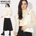 ◆エントリーでさらにポイント 4倍◆モンクレール ダウンベスト レディース MONCLER ダウン ジレ ロゴ フェイクファー GALLINULE ガリヌル シロ 白 ブランド アウター スリムフィット 大きいサイズあり MCLGALLINULE3 SALE_8_a