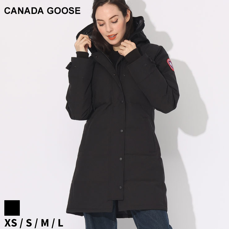 カナダグース ダウンジャケット レディース CANADA GOOSE ダウン ダウンコート フード Shelburne Parka シェルバーン 黒 クロ ブランド アウター ブルゾン ロング クラシックフィット 定番 大きいサイズあり CGL3802W