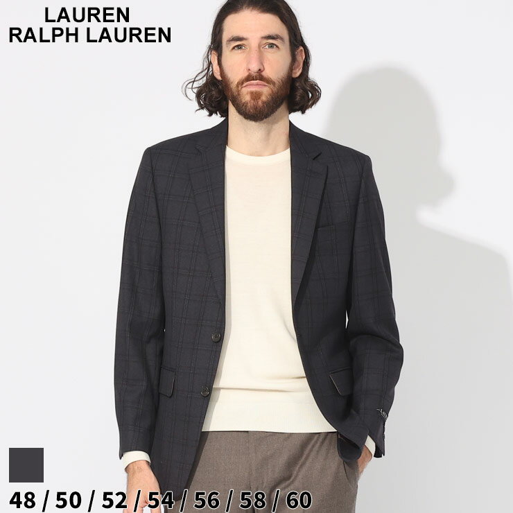 ローレン ラルフローレン ジャケット LAUREN RALPH LAUREN メンズ テーラード チェック柄 シングル ULTRAFLEX 紺 ネービー ブランド アウター フォーマル ウール 大きいサイズあり RLLOFT12R2L032 sale_2_c