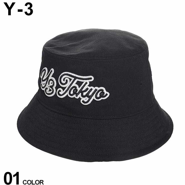 Y-3 ワイスリー メンズ バケットハット Y3 Tokyo刺繍 帽子 T B HAT クロ 黒 ブランド ハット バケハ レディース Y3IT7794 sale_6_b