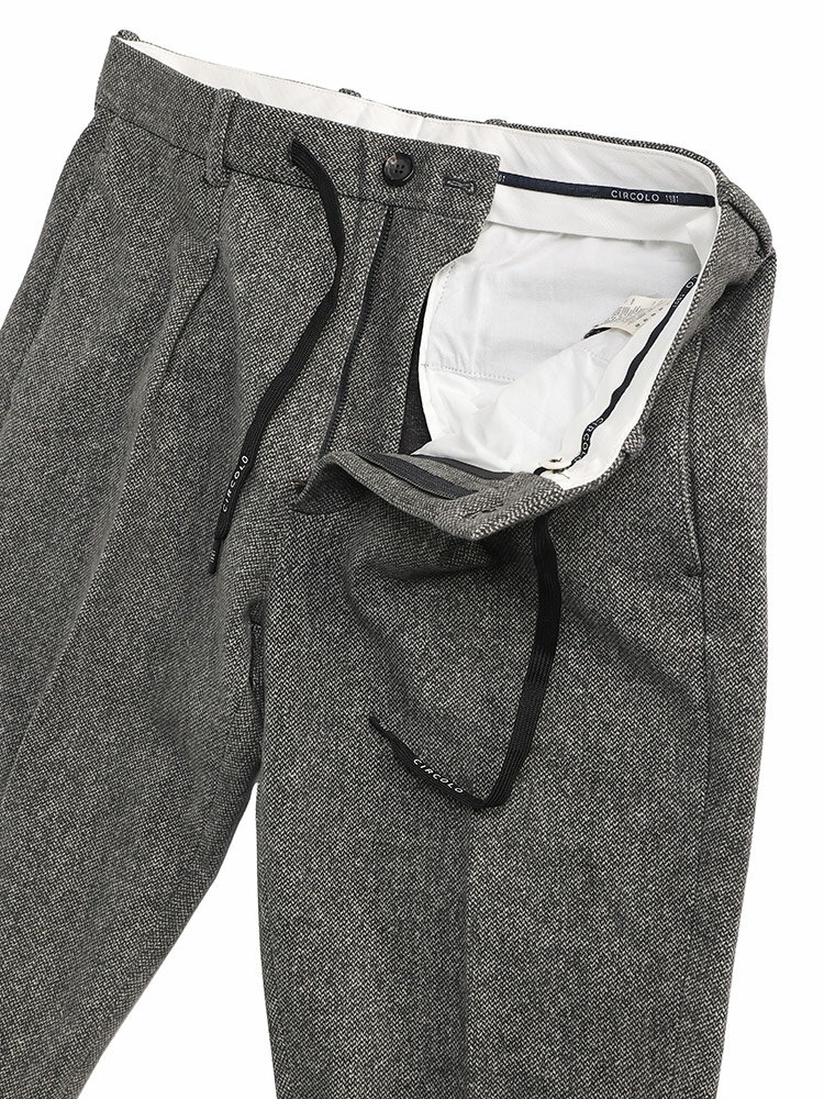 【最大7,000円OFFクーポン配布】チルコロ1901 パンツ CIRCOLO 1901 メンズ ストレッチ ウエストコード ブランド ボトムス ロングパンツ 大きいサイズあり CICN4077