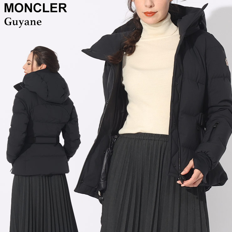 モンクレール モンクレール ダウン レディース MONCLER GRENOBLE ダウンジャケット ショートダウン GUYANE ギアナ 黒 クロ ブランド アウター ジャケット ブルゾン ストレッチ 大きいサイズあり スリムフィット MCGNLGUYANE3