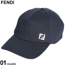 フェンディ キャップ FENDI メンズ ベースボールキャップ 帽子 メタルFF ロゴ 紺 ネイビー ブランド 調節可能 レディース FDFXQ885APWL SALE_6_b