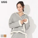 UGG パーカー アグ レディース プルパーカー スウェット フーディー ロゴ 裏ボア プルオーバー Sharonn Bonded Fleece Pullover チャイロ 茶色 グレー セットアップ対応 ブランド トップス フリース フード 大きいサイズあり UGGL1144457