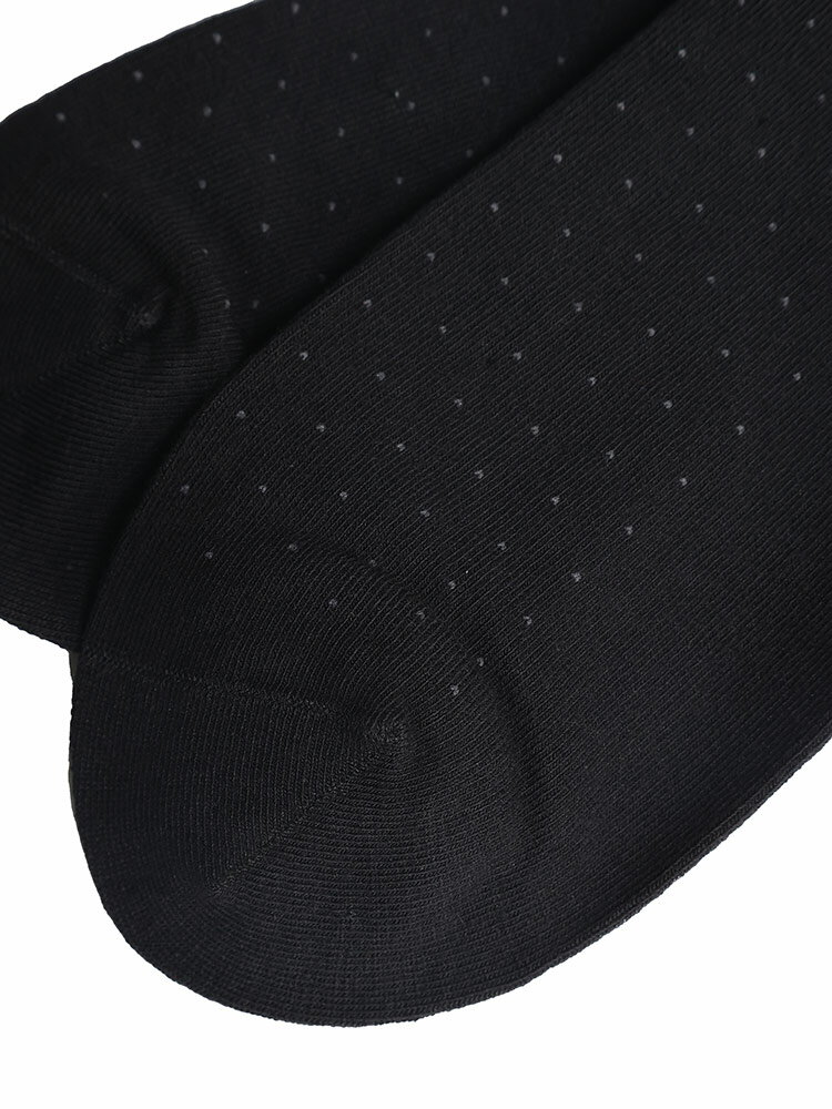 大きいサイズ メンズ B＆T CLUB (ビーアンドティークラブ) 抗菌防臭 表綿100％ ドット柄 クルーソックス ソックス フォーマル 紳士 BT51317