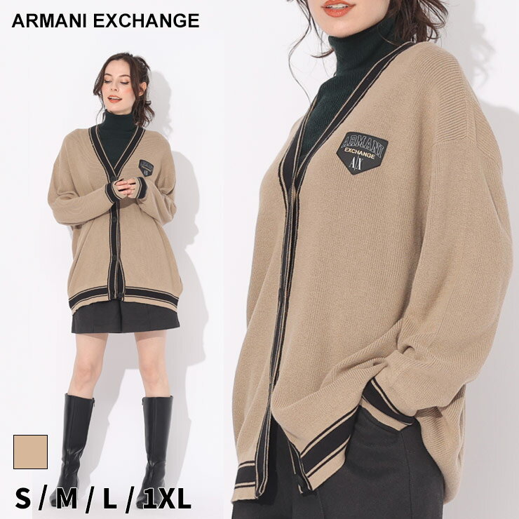 アルマーニ カーディガン ARMANI EXCHANGE アルマーニ エクスチェンジ ロゴ Vネック ニット ブランド トップス ボタン 秋冬 大きいサイズあり AEL6RYE2KYMX3Z SALE_8_a