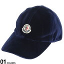 モンクレール 帽子 メンズ モンクレール キャップ MONCLER レディース ベルベット ロゴ ブランド 帽子 ベースボールキャップ 調節可能 メンズ MCL3B00025549SE SALE_6_b