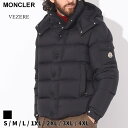 モンクレール モンクレール ダウン メンズ MONCLER ダウンジャケット ショートダウン ロゴ VEZERE ヴェゼール クロ 黒 ブランド ジャケット ブルゾン ルーズフィット 軽量 大きいサイズあり MCVEZERE3