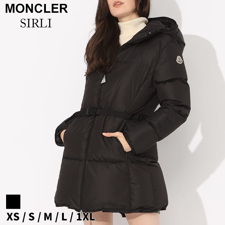 モンクレール モンクレール ダウン レディース MONCLER ダウンジャケット ウエストベルト SIRLI シルリ クロ 黒 ブランド アウター ジャケット ブルゾン 大きいサイズあり レギュラーフィット MCLSIRLI3