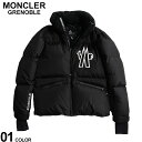 ◆エントリーでさらにポイント 4倍◆モンクレール ダウン メンズ MONCLER GRENOBLE ダウンジャケット ショートダウン BIGロゴ 黒 クロ ブランド アウター ジャケット ブルゾン スキー ルーズフィット 大きいサイズあり MCGNVERDONS3