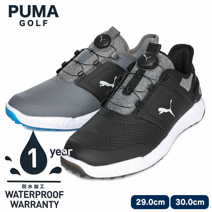 【クーポン利用で最大10,000円OFF】大きいサイズ メンズ PUMA (プーマ) GOLF ローカットスニーカー イグナイト エレベート ディスク スニーカー ゴルフ スポーツ 376080