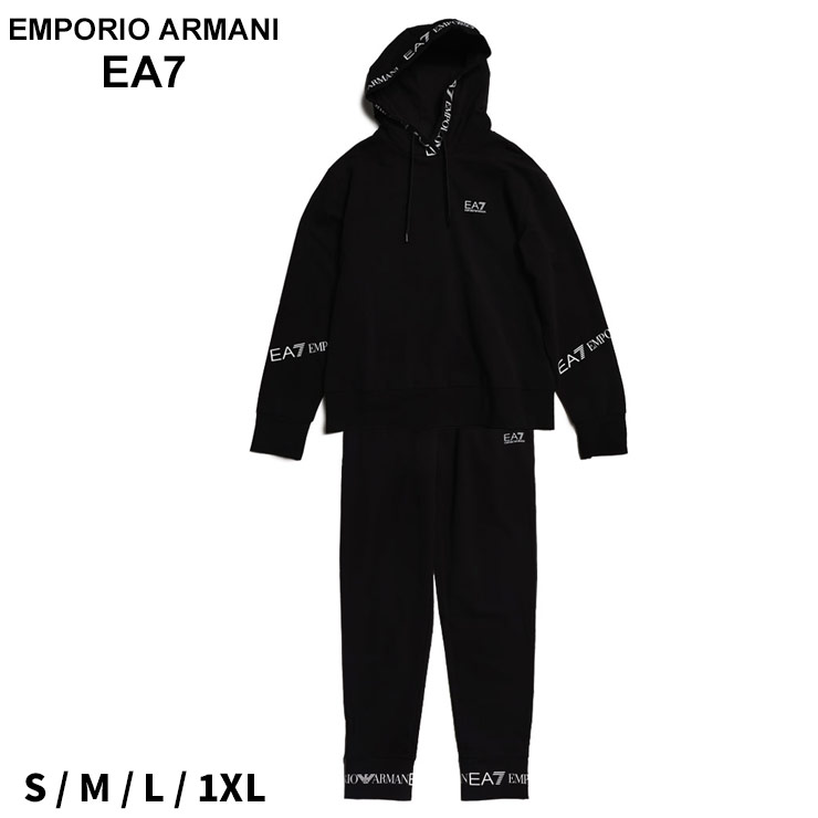 アルマーニ セットアップ EMPORIO ARMANI EA7 エンポリオアルマーニ レディース 上下セット ロゴライン パーカー スウェットパンツ ブランド 大きいサイズあり EA7L8NTV52TJTXZ sale_8_a