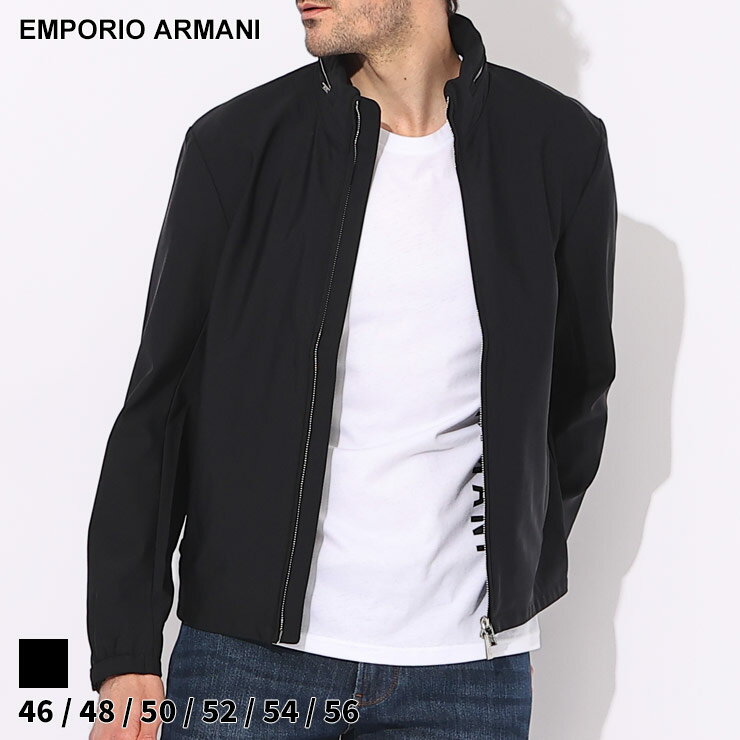 アルマーニ アウター EMPORIO ARMANI エンポリオアルマーニ ジャケット スタンド フード収納 黒 クロ ブランド ブルゾン フード 大きいサイズあり EA8N1BD21NAZ SALE_2_a