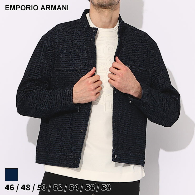 アルマーニ デニムジャケット EMPORIO ARMANI エンポリオアルマーニ メンズ Gジャン フロッキーロゴ デニム ジャケット ブランド アウター ブルゾン 大きいサイズあり EA3D1BC51DRSZ SALE_2_a