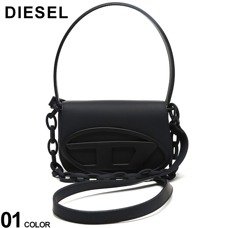 クーポン利用でさらに5000円OFF ディーゼル バッグ DIESEL レディース ハンドバッグ ショルダーバッグ ロゴ 1DR M クロ 黒 ブランド 鞄 コンパクト DSLX08396P6248 sale_8_a