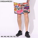 DSQUARED2 (ディースクエアード) ロゴ マスター コレクション プリント水陸両用 ミディ ショートパンツ ブランド メンズ 男性 ボトムス ショートパンツ 水着 ショーツ SALE_3_a