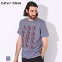 カルバンクライン Tシャツ Calvin Klein メンズ カットソー 半袖 綿100％ リピート ロゴ プリント ブランド トップス シャツ 大きいサイズあり CK40QM871