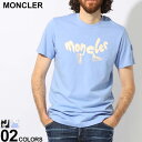 モンクレール トップス メンズ モンクレール Tシャツ MONCLER メンズ カットソー 半袖 ランニング ロゴ 袖ワッペン クルーネック ブランド トップス シャツ スリムフィット 大きいサイズあり MC8C000138390T