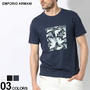 エンポリオ アルマーニ トップス メンズ アルマーニ Tシャツ EMPORIO ARMANI エンポリオアルマーニ メンズ カットソー 半袖 フロントグラフィックロゴ 白 シロ 黒 クロ 紺 ネービー ブランド トップス シャツ 大きいサイズあり EAS2118184R468