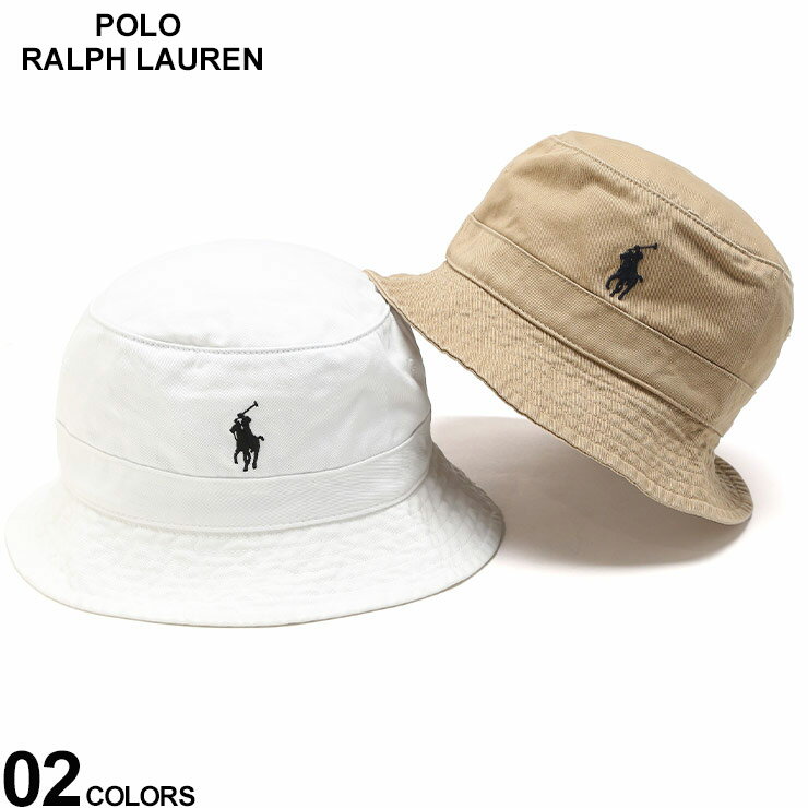 ポロ ラルフ ローレン POLO RALPH LAUREN (ポロラルフローレン) クラシック ポニー ロゴ刺繍 コットン バケットハット RL710798567 ブランド メンズ 男性 帽子 ハット アメカジ クラシック