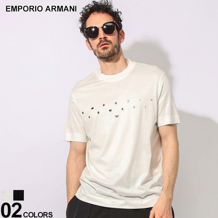 アルマーニ EMPORIO ARMANI エンポリオアルマーニフロントミニ刺繍ロゴ クルーネック 半袖 Tシャツ EA3D1TA21JUVZ ブランド メンズ 男性 トップス Tシャツ 半袖 シャツ sale_1_a