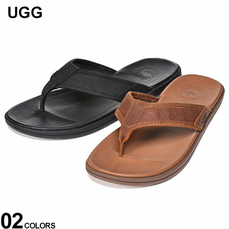 アグ サンダル （メンズ） UGG (アグ) シーサイド フリップ レザー トングサンダル SEASIDE FLIP LEATHER UGG1102690 ブランド メンズ 男性 シューズ 靴 サンダル ビーチサンダル