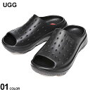 アグ サンダル メンズ ★期間限定値下げ!!★UGG (アグ) ホールデザイン エンボスロゴ スライドイット サンダル Slide It UGG1137973 ブランド メンズ 男性 シューズ 靴 サンダル シャワーサンダル