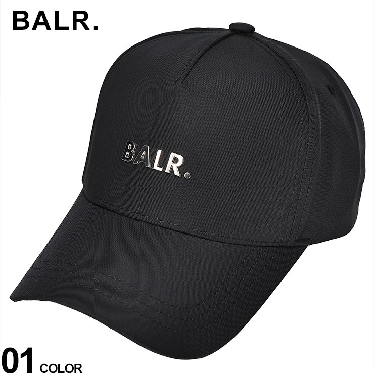 BALR. (ボーラー) シルバーメタルロゴ クラシック ベースボールキャップ Q SERIES CLASSIC CAP BA61101059 ブランド メンズ 男性 帽子 キャップ カジュアル