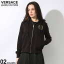 VERSACE JEANS COUTURE (ヴェルサーチェ ジーンズ クチュール) 裏毛 サークルロゴ ジップポケット フルジップ パーカー VCL76HAIT02 ブランド レディース トップス パーカー 長袖 ジップ SALE_8_a