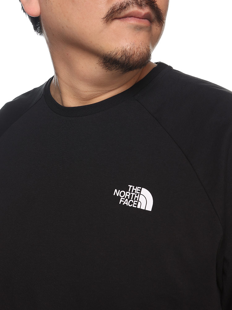 THE NORTH FACE ザ ノースフェイス 半袖 Tシャツ マウンテンロゴ ラグラン クルーネック トップス クルー ロゴ 大きいサイズ メンズ ホワイト ブラック カーキ 1XL 2XL