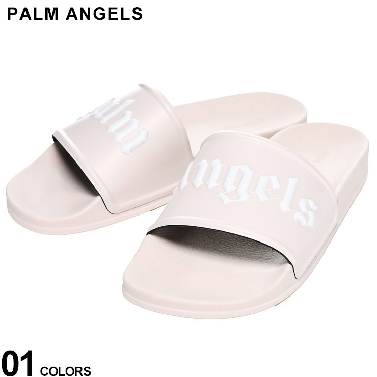Palm Angels (パームエンジェルス) エンボスロゴ スライドサンダル PAIC001F22PLA ブランド メンズ 男性 シューズ 靴 サンダル シャワーサンダル
