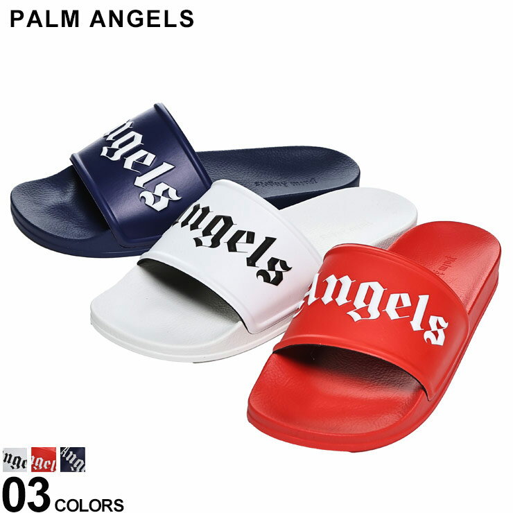 Palm Angels (パームエンジェルス) エンボスロゴ スライドサンダル PAIC001C99PLA ブランド メンズ 男性 シューズ 靴 サンダル シャワーサンダル