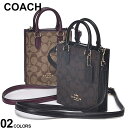 COACH (コーチ) シグネチャー コーテッドキャンバス スムースレザー 2WAY ミニバッグ COCJ494 ブランド レディース バッグ 鞄 ショルダー コンパクト SALE_5_a