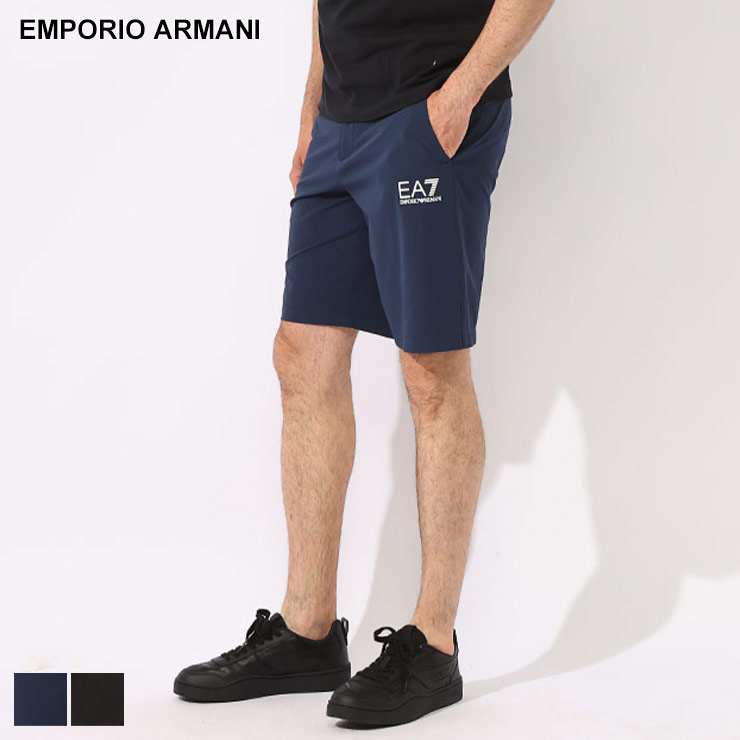 EMPORIO ARMANI EA7 (エンポリオ アルマーニ) EA7 VENTUS7 ロゴプリント ジップフライ ショート ゴルフパンツ EA73DPS02PNTFZ ブランド メンズ 男性 ボトムス ショーパン スポーツ 半ズボン