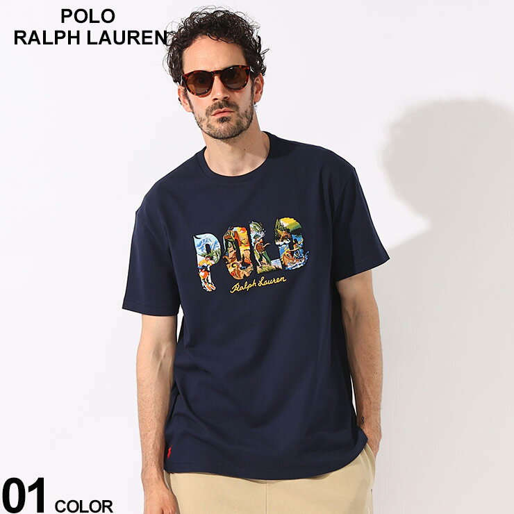 クーポン利用でさらに1000円OFF POLO RALPH LAUREN (ポロラルフローレン) フロント刺繍 ロゴ クラシックフィット 半袖 Tシャツ RL710934738 ブランド メンズ 男性 トップス クルーネック 半袖 シャツ