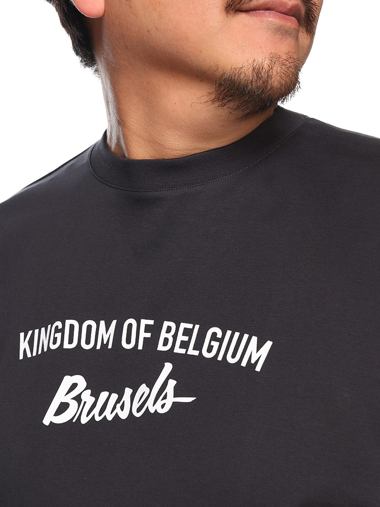 B＆T CLUB (ビーアンドティークラブ) USAコットン×COOL レタリングロゴ クルーネック 半袖 Tシャツ 6041867 大きいサイズ メンズ トップス Tシャツ 半袖 クルー